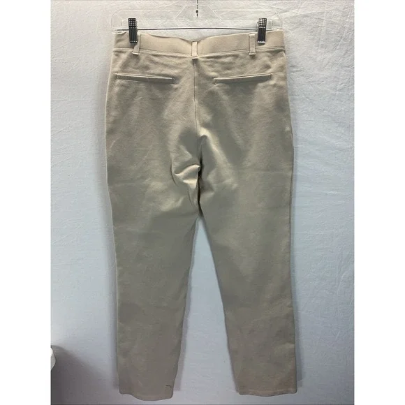 Quince‎ Ultra-Stretch Ponte Straight Leg  Pant in Khaki size M career neutral - Picture 4 of 10